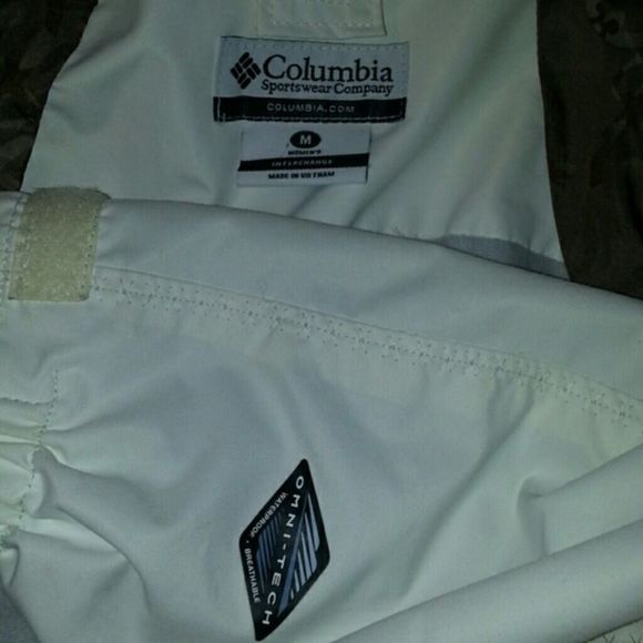 Columbia Omni-Tech Winter Coat Green & White Med - Picture 4 of 8